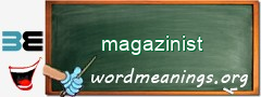 WordMeaning blackboard for magazinist